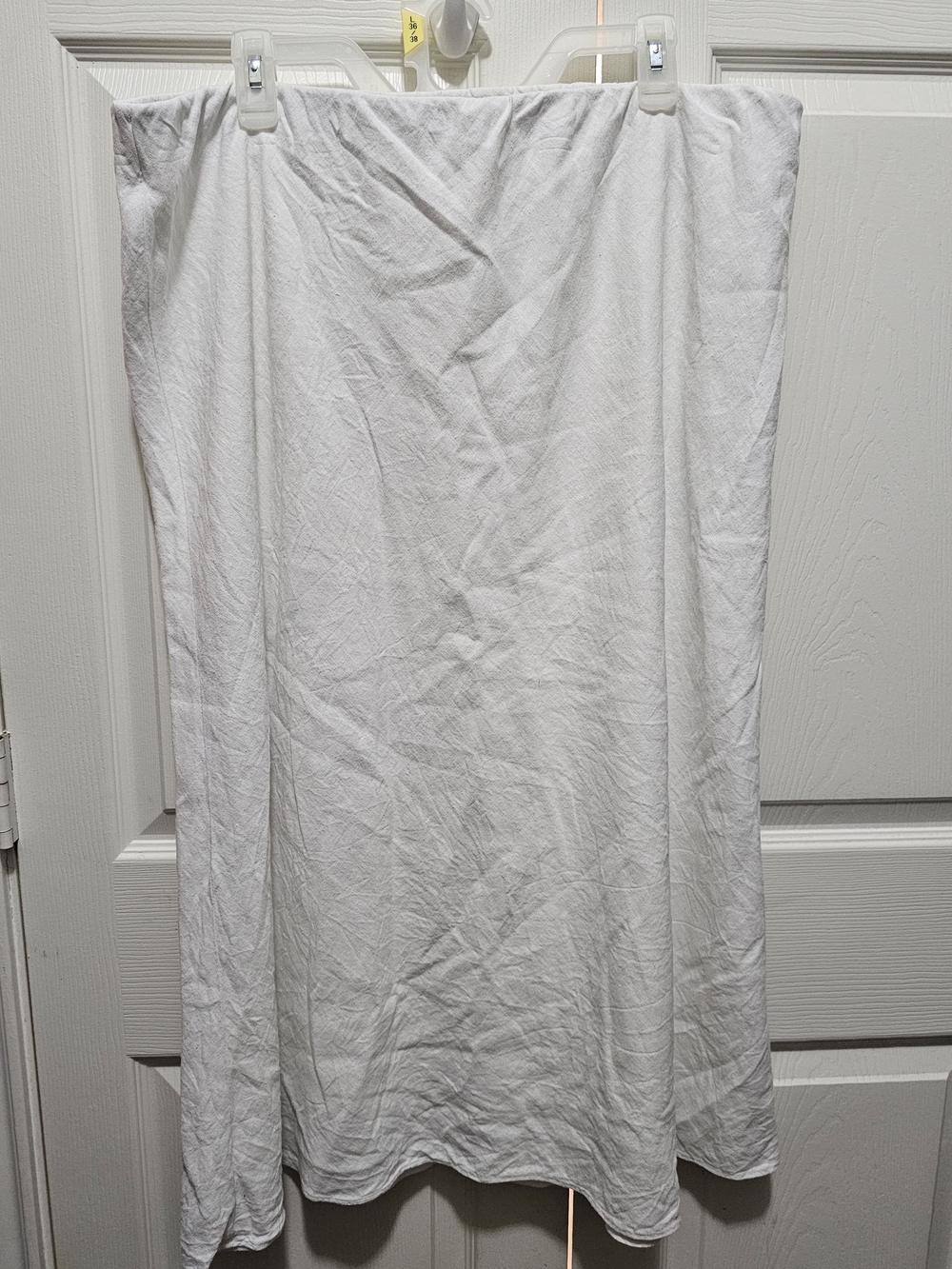 Liz Claiborne Romantic White A-line Linen Maxi Skirt Size XXL